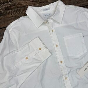 AG Mens Size XXL Aiden Shirt White Classic Fit Long Sleeve Button Up New